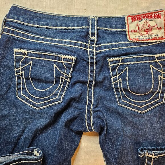 True Religion Women's Bobby Super T Flare Jeans - Size 28 - Picture 9 of 10